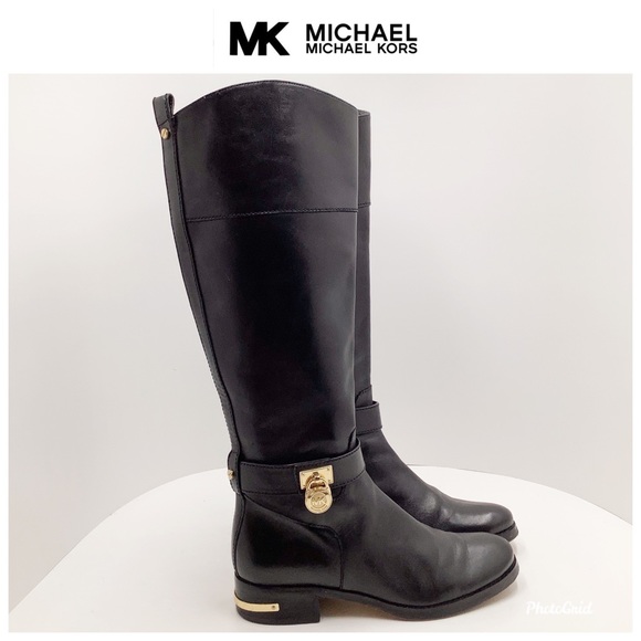 {Michael Kors}  Padlock / Gold tone heel trim band - Picture 3 of 8
